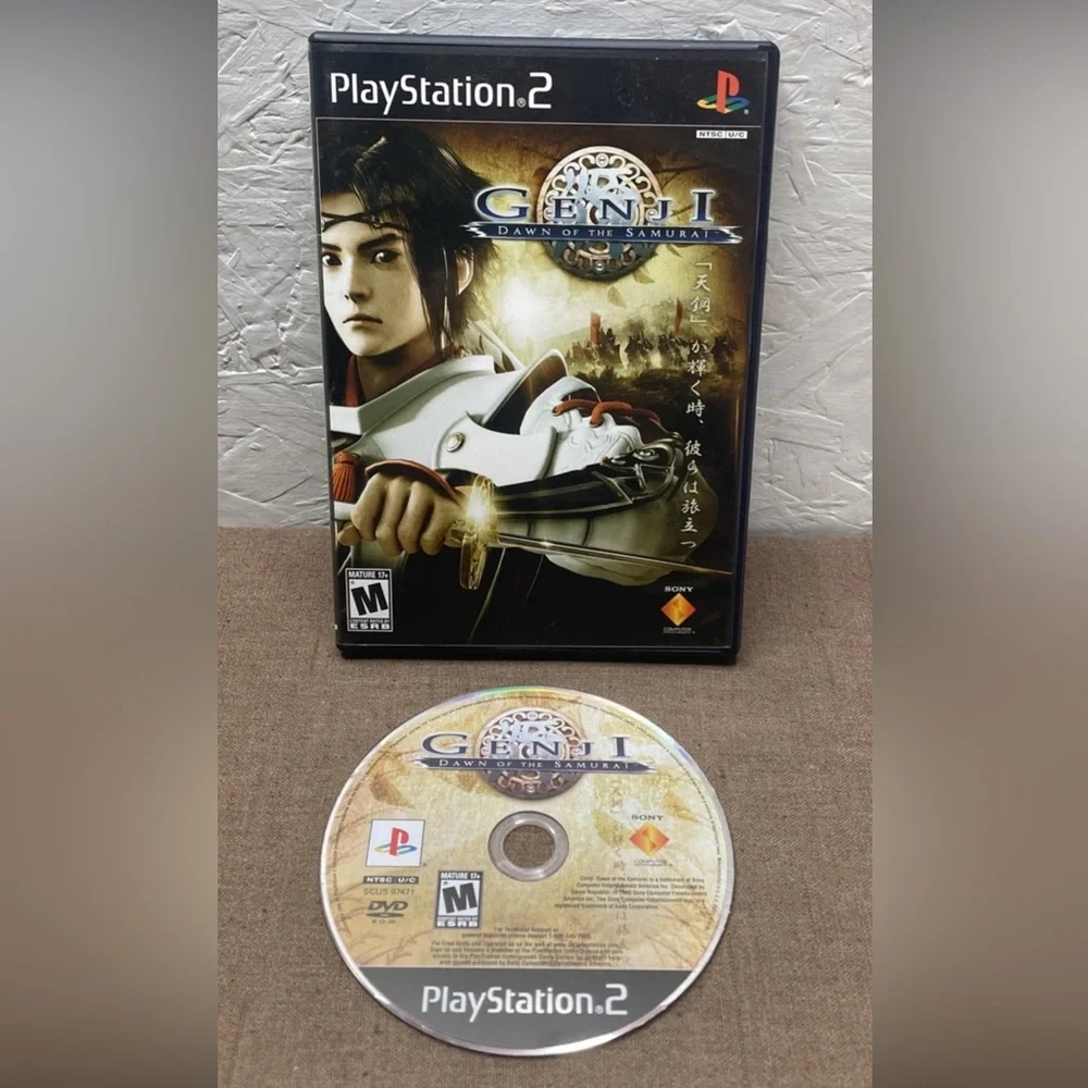 Excellent Disc Genji: Dawn of the Samurai Sony PlayStation 2 PS2 2005 No Manual